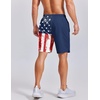 image:imageCOOFANDY Mens Swim Trunks 7 inch Bathing Suit with Mesh Liner Swim Shorts Board Short SwimsuitBlue Red American Flag