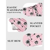 image:imageCOOFANDY Mens Swim Trunks 7 inch Bathing Suit with Mesh Liner Swim Shorts Board Short SwimsuitPink Coconut Tree