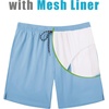 image:imageCOOFANDY Mens Swim Trunks 7 inch Bathing Suit with Mesh Liner Swim Shorts Board Short SwimsuitSky Blue