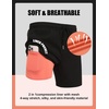 image:imageCOOFANDY Mens Swim Trunks with Compression Liner Quick Dry 7 Inch Bathing Suit Beach Short with Zipper PocketsBlack
