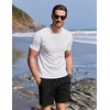 image:imageCOOFANDY Mens Swim Trunks with Compression Liner Quick Dry 7 Inch Bathing Suit Beach Short with Zipper PocketsBlack