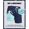 image:imageCOOFANDY Mens Swim Trunks with Compression Liner Quick Dry 7 Inch Bathing Suit Beach Short with Zipper PocketsBlue Shark