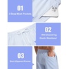image:imageCOOFANDY Mens Swim Trunks with Compression Liner Quick Dry 7 Inch Bathing Suit Beach Short with Zipper PocketsBlue Stripe