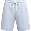 image:imageCOOFANDY Mens Swim Trunks with Compression Liner Quick Dry 7 Inch Bathing Suit Beach Short with Zipper PocketsBlue Stripe
