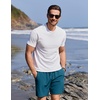 image:imageCOOFANDY Mens Swim Trunks with Compression Liner Quick Dry 7 Inch Bathing Suit Beach Short with Zipper PocketsDark Teal
