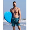 image:imageCOOFANDY Mens Swim Trunks with Compression Liner Quick Dry 7 Inch Bathing Suit Beach Short with Zipper PocketsDark Teal