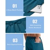 image:imageCOOFANDY Mens Swim Trunks with Compression Liner Quick Dry 7 Inch Bathing Suit Beach Short with Zipper PocketsDark Teal