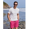 image:imageCOOFANDY Mens Swim Trunks with Compression Liner Quick Dry 7 Inch Bathing Suit Beach Short with Zipper PocketsHot Pink
