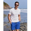 image:imageCOOFANDY Mens Swim Trunks with Compression Liner Quick Dry 7 Inch Bathing Suit Beach Short with Zipper PocketsNordic Blue
