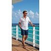 image:imageCOOFANDY Mens Swim Trunks with Compression Liner Quick Dry 7 Inch Bathing Suit Beach Short with Zipper PocketsPalm Night