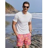 image:imageCOOFANDY Mens Swim Trunks with Compression Liner Quick Dry 7 Inch Bathing Suit Beach Short with Zipper PocketsPastel Turtles