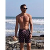 image:imageCOOFANDY Mens Swim Trunks with Compression Liner Quick Dry 7 Inch Bathing Suit Beach Short with Zipper PocketsPink Flamingo