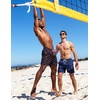 image:imageCOOFANDY Mens Swim Trunks with Compression Liner Quick Dry 7 Inch Bathing Suit Beach Short with Zipper PocketsPink Flamingo