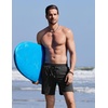 image:imageCOOFANDY Mens Swim Trunks with Compression Liner Quick Dry 7 Inch Bathing Suit Beach Short with Zipper PocketsPure Black