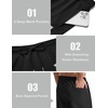 image:imageCOOFANDY Mens Swim Trunks with Compression Liner Quick Dry 7 Inch Bathing Suit Beach Short with Zipper PocketsPure Black