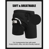 image:imageCOOFANDY Mens Swim Trunks with Compression Liner Quick Dry 7 Inch Bathing Suit Beach Short with Zipper PocketsPure Black