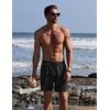 image:imageCOOFANDY Mens Swim Trunks with Compression Liner Quick Dry 7 Inch Bathing Suit Beach Short with Zipper PocketsPure Black