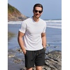 image:imageCOOFANDY Mens Swim Trunks with Compression Liner Quick Dry 7 Inch Bathing Suit Beach Short with Zipper PocketsPure Black