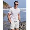 image:imageCOOFANDY Mens Swim Trunks with Compression Liner Quick Dry 7 Inch Bathing Suit Beach Short with Zipper PocketsWhite