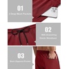 image:imageCOOFANDY Mens Swim Trunks with Compression Liner Quick Dry 7 Inch Bathing Suit Beach Short with Zipper PocketsWine Red