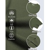 image:imageCOOFANDY Mens T Shirts Casual Short Sleeve Crewneck Shirts Solid Textured Knit Pullover TeesArmy Green