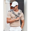 image:imageCOOFANDY Mens T Shirts Casual Short Sleeve Crewneck Shirts Solid Textured Knit Pullover TeesKhaki