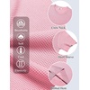 image:imageCOOFANDY Mens T Shirts Casual Short Sleeve Crewneck Shirts Solid Textured Knit Pullover TeesPink