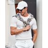 image:imageCOOFANDY Mens T Shirts Casual Short Sleeve Crewneck Shirts Solid Textured Knit Pullover TeesWhite