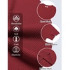 image:imageCOOFANDY Mens T Shirts Casual Short Sleeve Crewneck Shirts Solid Textured Knit Pullover TeesWine Red