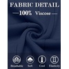 image:imageCOOFANDY Mens TShirts Short Sleeve Crewneck Knit Shirts Summer Ribbed Textured Tee ShirtsB Navy Blue