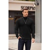 image:imageCOOFANDY Mens Turtleneck Sweater Long Sleeve Casual Ribbed Knitted High Neck Pullover SweatersBlack