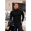 image:imageCOOFANDY Mens Turtleneck Sweater Long Sleeve Casual Ribbed Knitted High Neck Pullover SweatersBlack