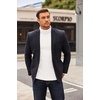 image:imageCOOFANDY Mens Turtleneck Sweater Long Sleeve Casual Ribbed Knitted High Neck Pullover SweatersWhite