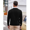 image:imageCOOFANDY Mens V Neck Dress Sweater Knit Long Sleeve Slim Fit Sweaters Fashion Pullover SweaterBalck Grey Argyle