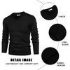 image:imageCOOFANDY Mens V Neck Dress Sweater Knit Long Sleeve Slim Fit Sweaters Fashion Pullover SweaterBlack