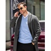 image:imageCOOFANDY Mens V Neck Dress Sweater Knit Long Sleeve Slim Fit Sweaters Fashion Pullover SweaterBlue