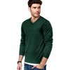 image:imageCOOFANDY Mens V Neck Dress Sweater Knit Long Sleeve Slim Fit Sweaters Fashion Pullover SweaterGreen