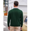 image:imageCOOFANDY Mens V Neck Dress Sweater Knit Long Sleeve Slim Fit Sweaters Fashion Pullover SweaterGreen