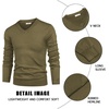 image:imageCOOFANDY Mens V Neck Dress Sweater Knit Long Sleeve Slim Fit Sweaters Fashion Pullover SweaterNew Green