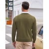 image:imageCOOFANDY Mens V Neck Dress Sweater Knit Long Sleeve Slim Fit Sweaters Fashion Pullover SweaterNew Green