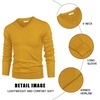 image:imageCOOFANDY Mens V Neck Dress Sweater Knit Long Sleeve Slim Fit Sweaters Fashion Pullover SweaterYellow