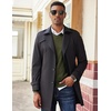 image:imageCOOFANDY Mens V Neck Sweater Lightweight Knitted Pullover SweatersArmy Green