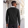 image:imageCOOFANDY Mens V Neck Sweater Lightweight Knitted Pullover SweatersBlack