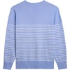 image:imageCOOFANDY Mens V Neck Sweater Lightweight Knitted Pullover SweatersBluestriped