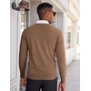 image:imageCOOFANDY Mens V Neck Sweater Lightweight Knitted Pullover SweatersBrown
