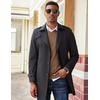 image:imageCOOFANDY Mens V Neck Sweater Lightweight Knitted Pullover SweatersBrown