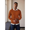 image:imageCOOFANDY Mens V Neck Sweater Lightweight Knitted Pullover SweatersCaramel