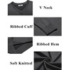 image:imageCOOFANDY Mens V Neck Sweater Lightweight Knitted Pullover SweatersDark Grey