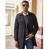 image:imageCOOFANDY Mens V Neck Sweater Lightweight Knitted Pullover SweatersDark Grey