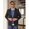 image:imageCOOFANDY Mens V Neck Sweater Lightweight Knitted Pullover SweatersDenim Blue